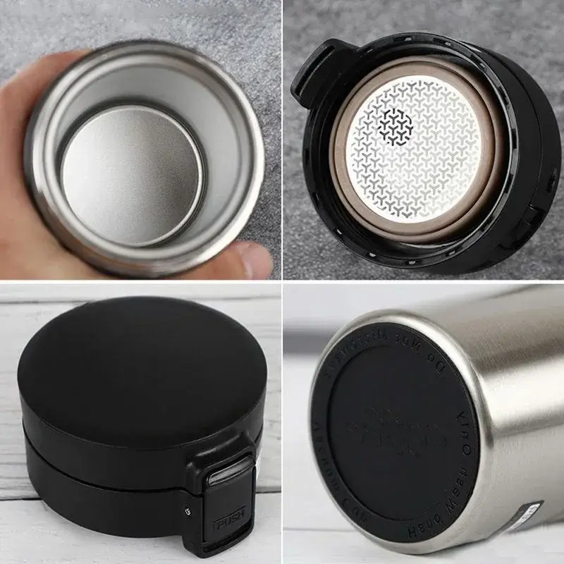 380/510ML Thermal Mug Double Wall Stainless Steel Coffee Cup Tea Vacuum Flask Thermos Water Bottle Leak-proof Thermos Mug Bottle