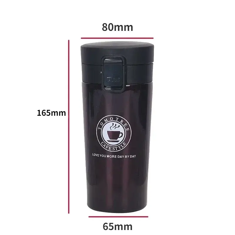 380/510ML Thermal Mug Double Wall Stainless Steel Coffee Cup Tea Vacuum Flask Thermos Water Bottle Leak-proof Thermos Mug Bottle