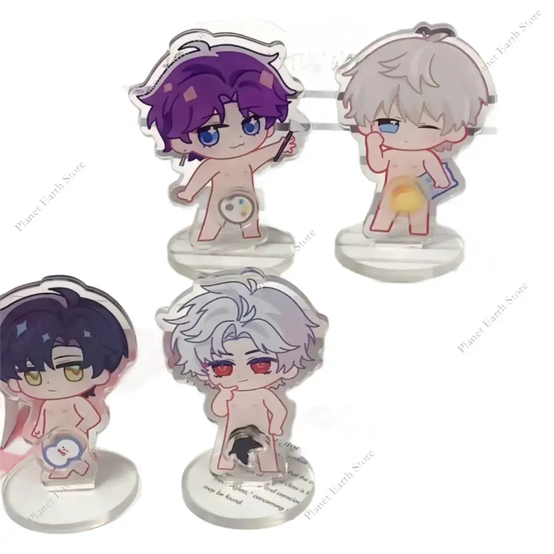 2025 Game Love & Deepspace Sylus Xavier Zayne Rafayel Cosplay Figure Stand Rotate Standing Plate Ornament Cartoon Gifts 1/4Pcs
