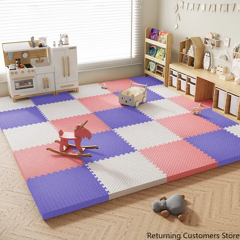 2.5CM Thick Baby Play Mats EVA Foam Puzzle Mat Children Room Activities Mat For Baby Interlock Floor Carpet Exercise Rugs 30CM