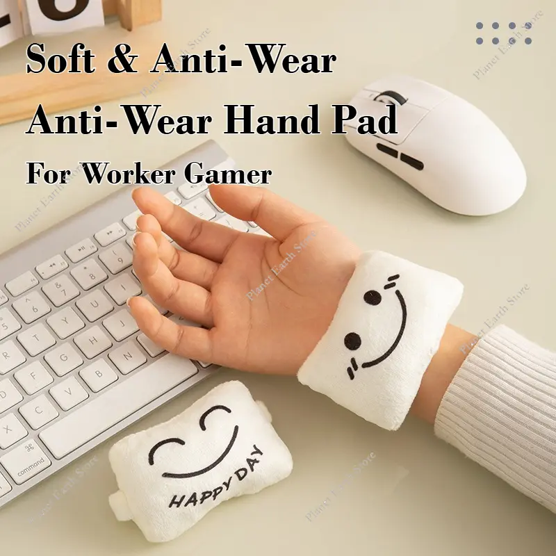 1/2Pcs Cute Wrist Rests Soft and Bouncy Mouse Keyboard Elbow Pads Comfortable Support for Office and Desk Use Worker Gamer