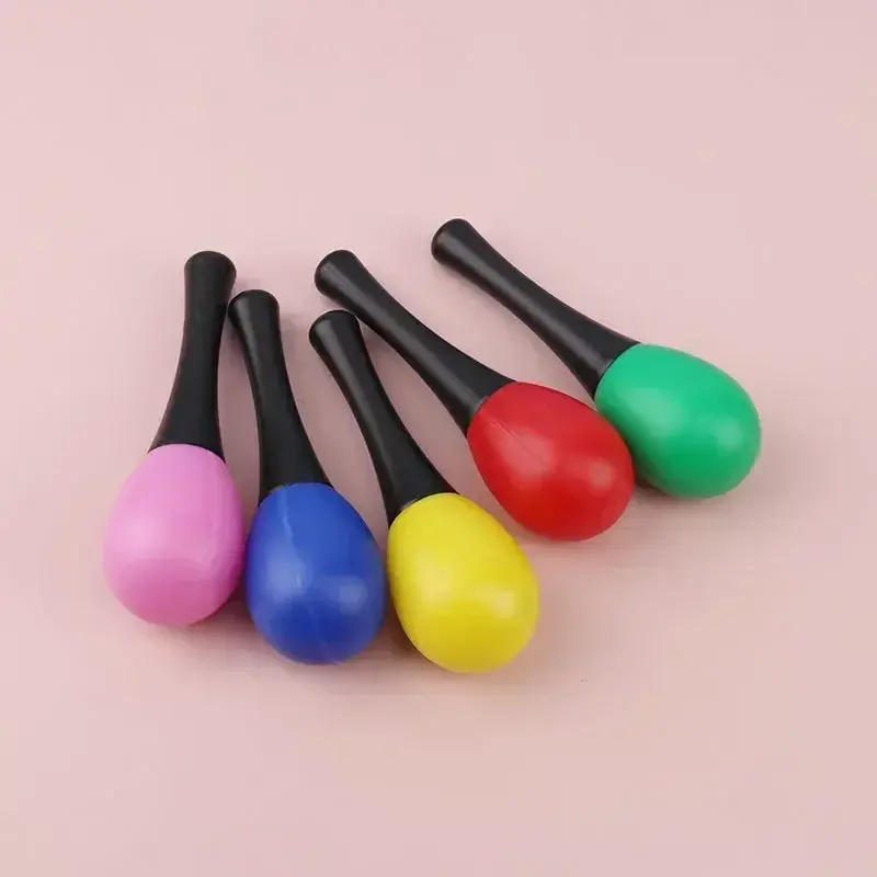 10Pcs Plastic Sand Hammer Rattle Shaker Percussion Musical Instruments Toys Unisex Hand Held Percussion Musical Instrument