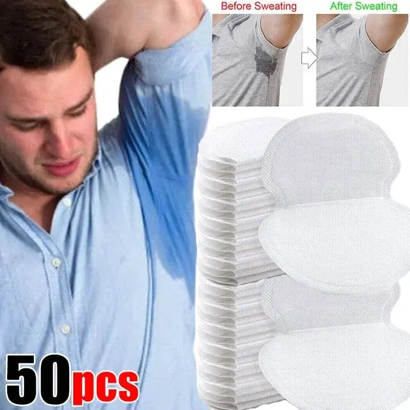 10-50Pcs Disposable Underarm Armpit Sweat Pads Sweat-absorbing Patch Summer Deodorants Pads Breathable Ultra-thin Shield Pads