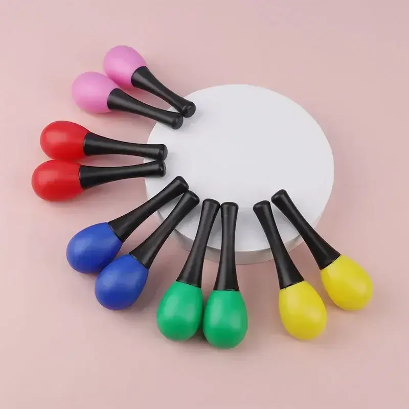 10Pcs Plastic Sand Hammer Rattle Shaker Percussion Musical Instruments Toys Unisex Hand Held Percussion Musical Instrument