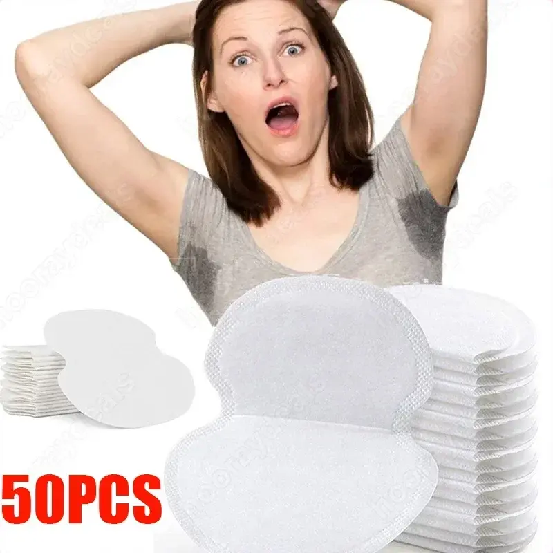 10-50Pcs Disposable Underarm Armpit Sweat Pads Sweat-absorbing Patch Summer Deodorants Pads Breathable Ultra-thin Shield Pads