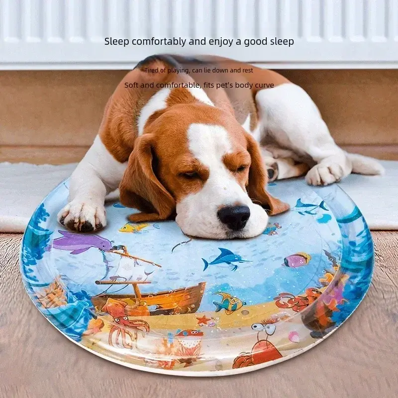 Summer Cooling Pet Water Bed Cushion Ice Pad Dog Sleeping Mat for Puppy Dogs Cats Pet Kennel Pet Kennel Sleeping Mat PlayMat