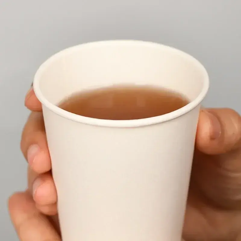 50/100PCS 210/250ml Disposable Small Paper Cups Supermarket Tasting Party Snack Packaging Office Coffee Drinks Mouthwash Cups