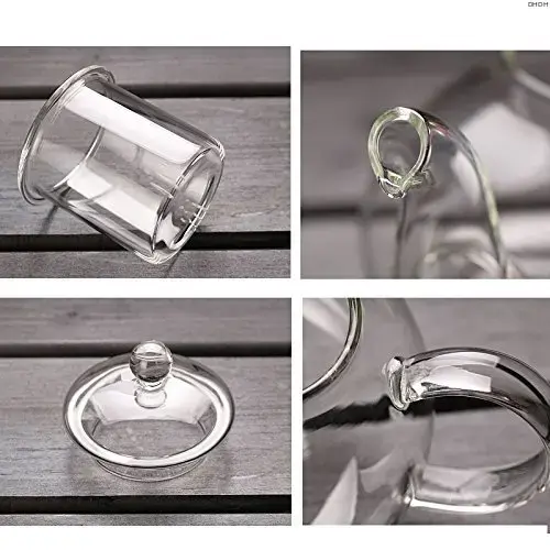 1000ML High Quality Heat Resistant Glass Tea Pot Practical Bottle Flower Tea Cup Glass Teapot with Infuser Tea Leaf Herbal