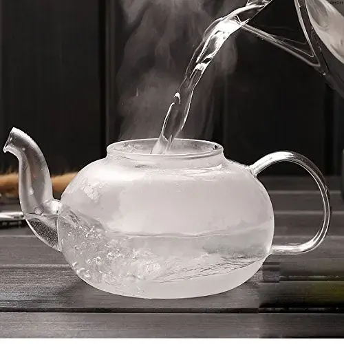 1000ML High Quality Heat Resistant Glass Tea Pot Practical Bottle Flower Tea Cup Glass Teapot with Infuser Tea Leaf Herbal