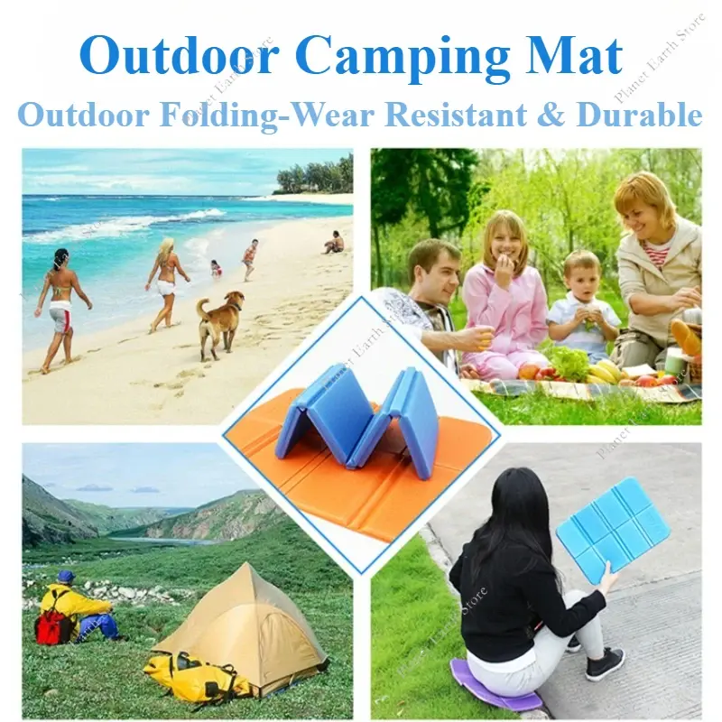 Beach Camping Mat Outdoor Cushion Folding Foam Portable Picnic Mat Proof Mats Small Picnic Pad Folding Seat Cushion Camping Pad