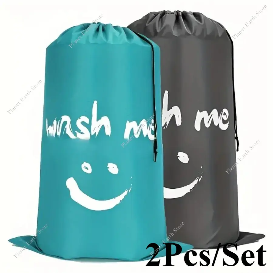 2025 2Pcs/Set Laundry Bag Travel Bags Storage Organizer Travel Laundry Bags for Dirty Clothes Laundry Bags Drawstring Bag New