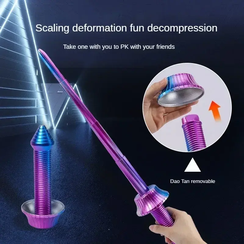 Printing Katana 3D Printing Spiral Sword Gravity Retractable Sword Swinging Knife Creative Decompression Model Role Play Props