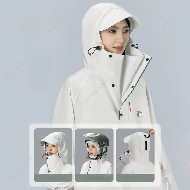 1PC Thickened Adult Waterproof Cycling Raincoat Durable Electric Car Rain Coat for Men & Women Riding Gear Long Raincoat
