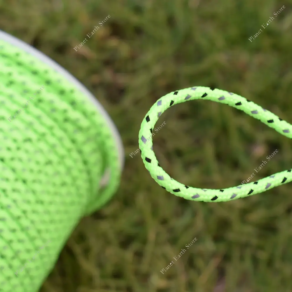 50M Reflective Paracord Outdoor Emergency Rope Parachute Cord Survival Rope Camping Hiking Tent Accessories 2.5mm Parachute Cord