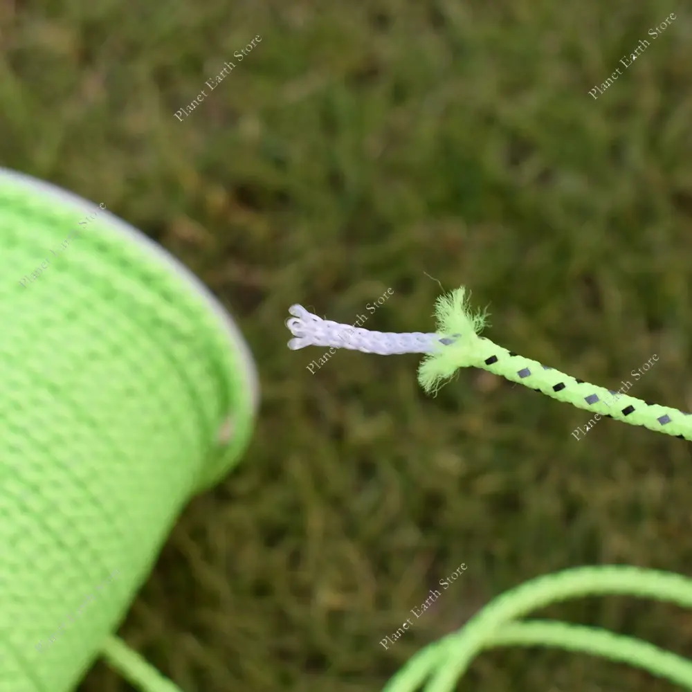 50M Reflective Paracord Outdoor Emergency Rope Parachute Cord Survival Rope Camping Hiking Tent Accessories 2.5mm Parachute Cord
