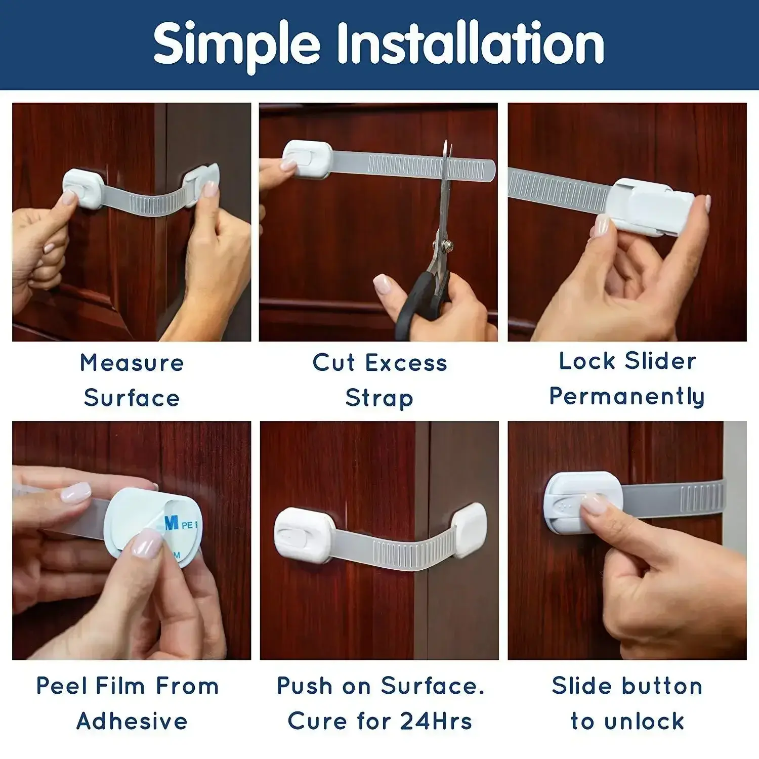 Child Safety Lock Cabinet Baby Lock Fridge Drawer Child Secur Door Closure Kid Protector Furniture Children Security Safety Lock