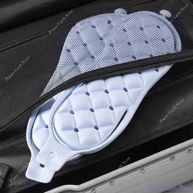 1 Pair Travel Portable Folding Slippers Solid Color  Lightweight Nonslip Flip-Flops for Men Women Removable Soft Home Slippers