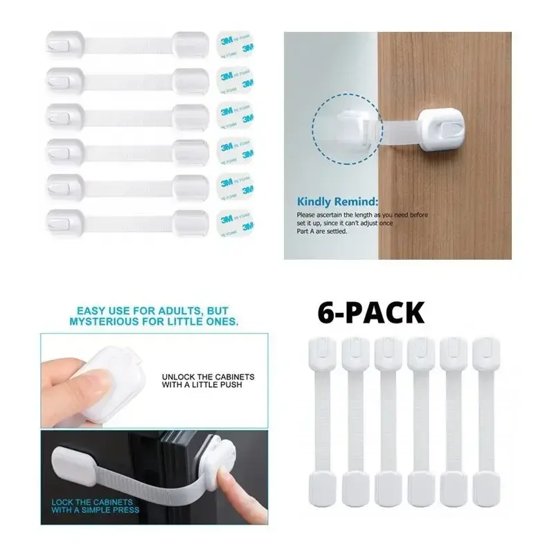 Child Safety Lock Cabinet Baby Lock Fridge Drawer Child Secur Door Closure Kid Protector Furniture Children Security Safety Lock