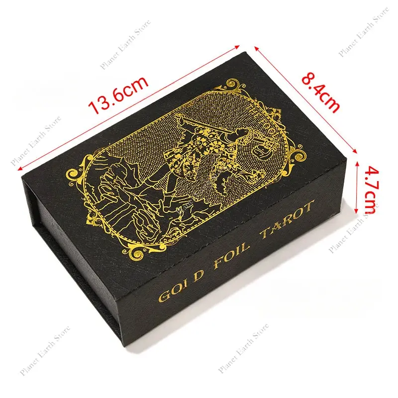 2025 12*7CM Tarot Card Classic Board Game Beginner Prophecy For Self-Learning Props Playing Game for Family Gathering ﻿