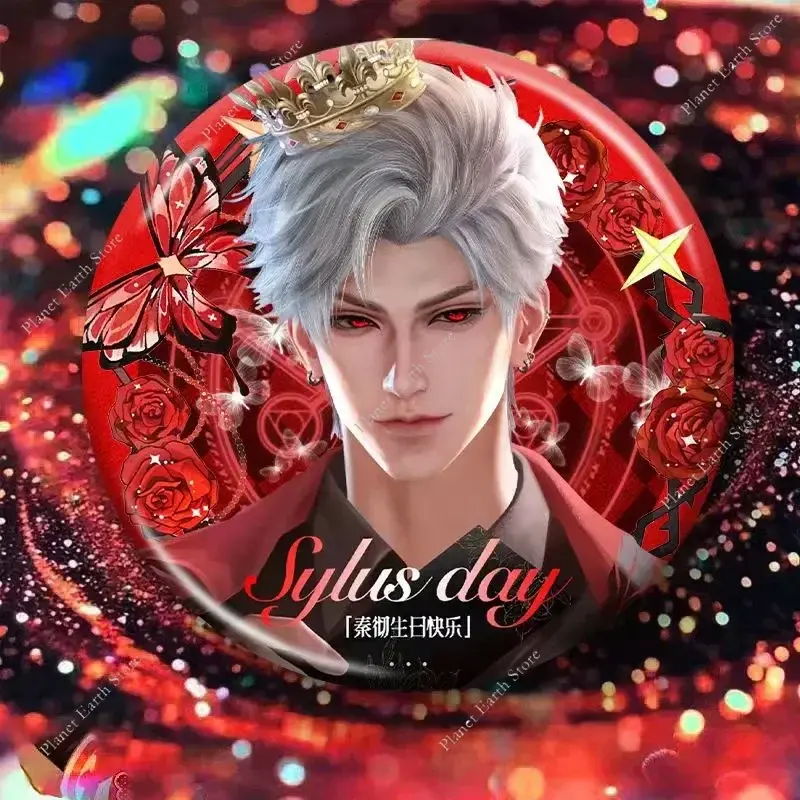 Game Love & Deepspace Sylus Rafayel Zayne Xavier Caleb Anime Homemade 58MM Badge Cartoon Emblem Brooch Cospaly Bag Decoration
