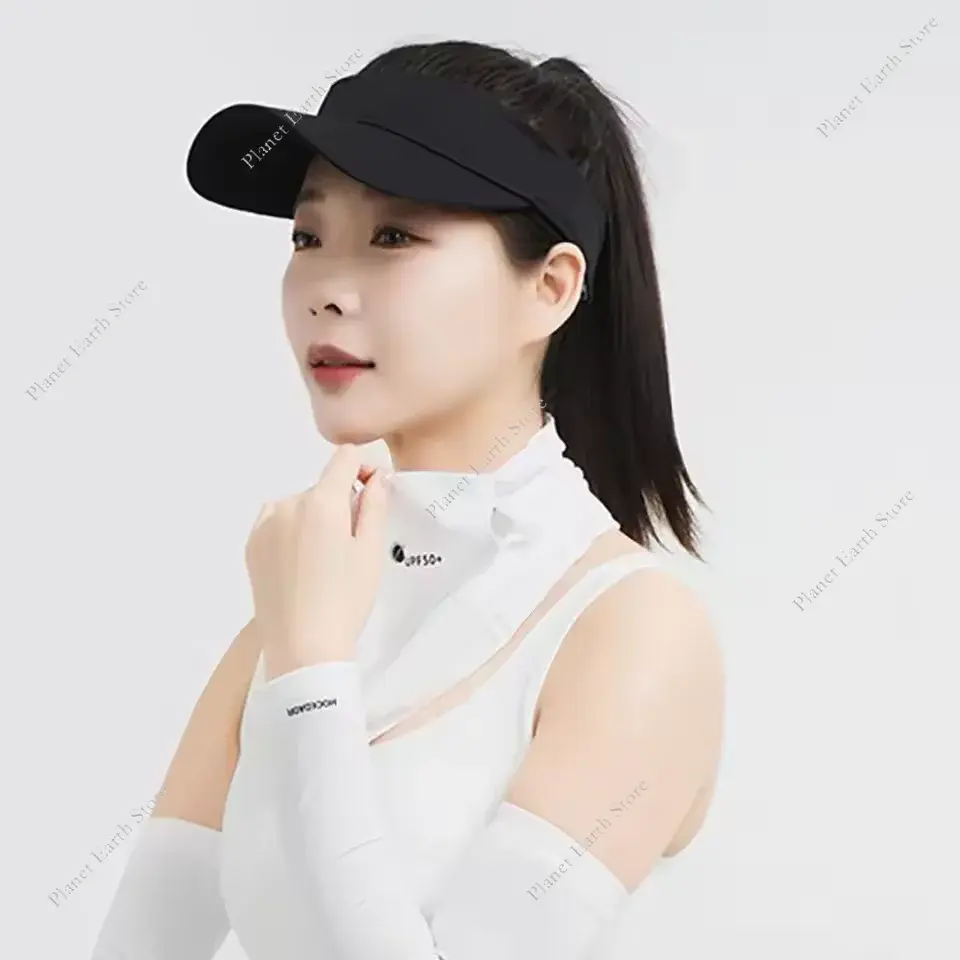 New Summer Womens Soft Ice Silk Face Mask Scarf Sun Protection Breathable Sunscreen Neckline Face Cover for Cycling Hiking