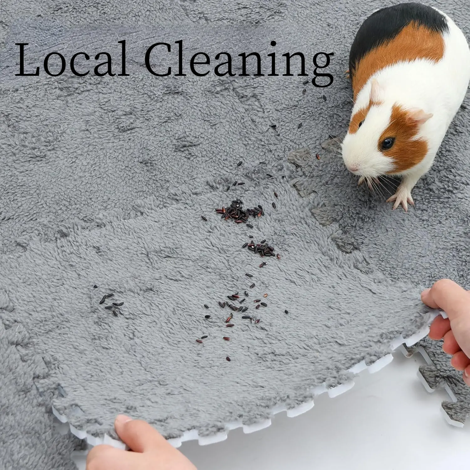 4-20Pcs Washable Guinea Pig Rabbit Cage Mat Waterproof Hamster Bedding Mat Cage Pee Pad Small Animal Rabbit Reusable Mat 30*1cm