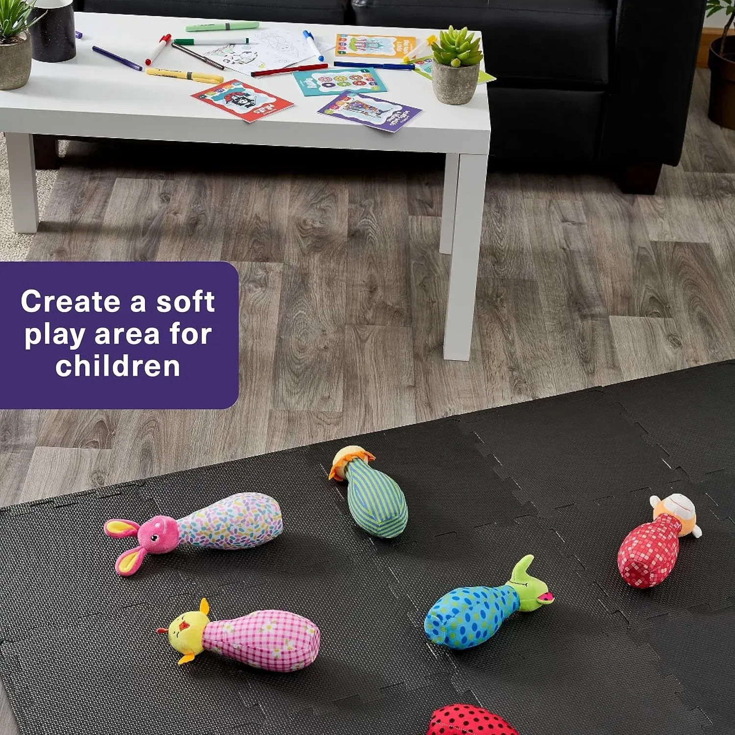 18Pcs Baby Play Puzzle Mat Child Protection Non-slip Carpet Interlocking EVA Foam Tiles Exercise Mats for Home Gym 30*30*1CM