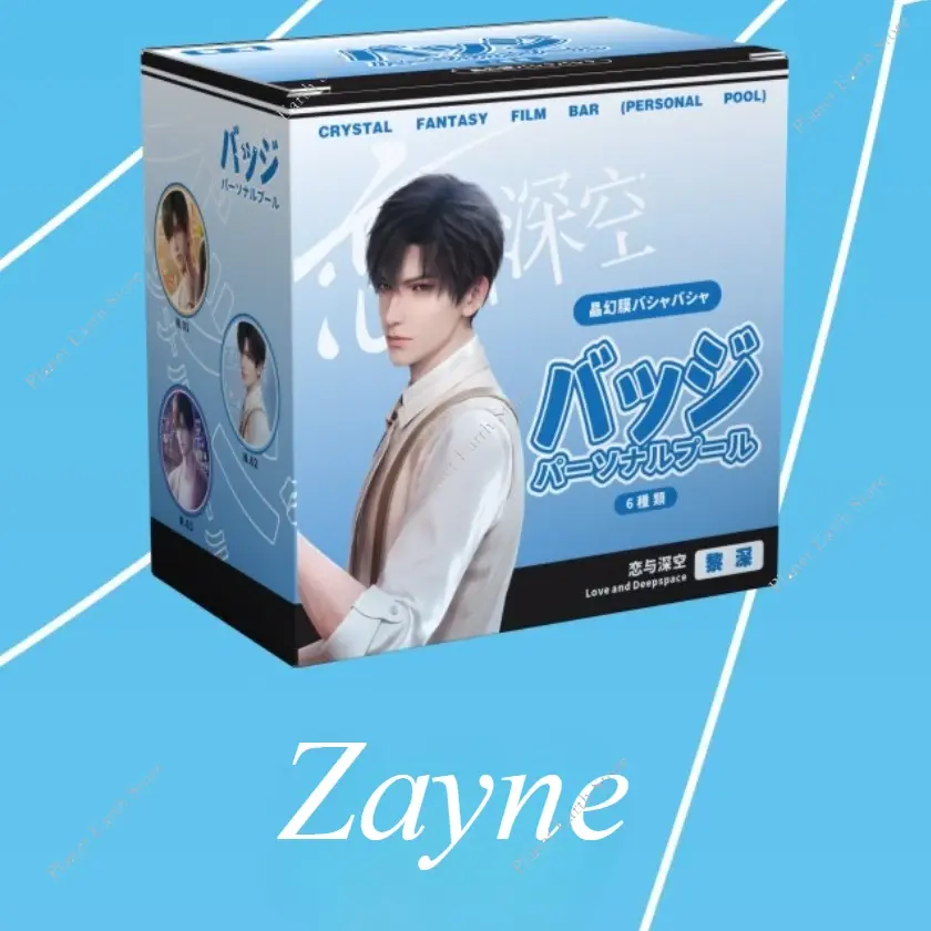 2025 Game Love & Deepspace Sylus Rafayel Zayne Xavier 6Pcs 58MM Badge + 6Pcs Transparent Card Cospaly Cospaly Cartoon Gifts
