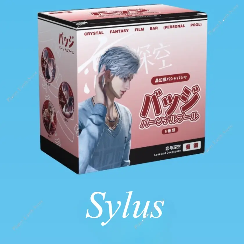 2025 Game Love & Deepspace Sylus Rafayel Zayne Xavier 6Pcs 58MM Badge + 6Pcs Transparent Card Cospaly Cospaly Cartoon Gifts