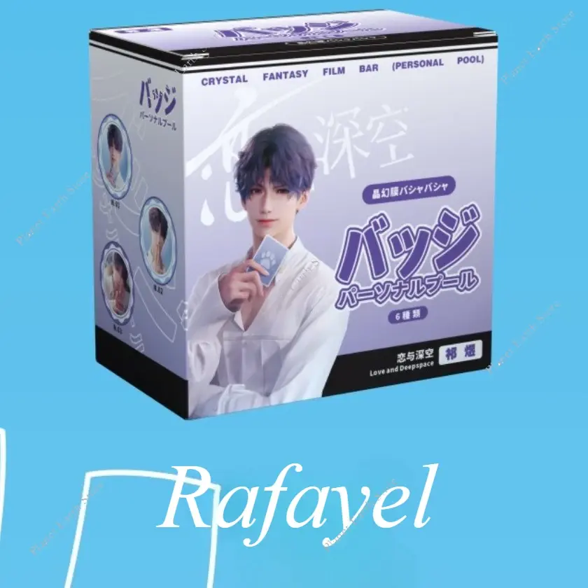 2025 Game Love & Deepspace Sylus Rafayel Zayne Xavier 6Pcs 58MM Badge + 6Pcs Transparent Card Cospaly Cospaly Cartoon Gifts
