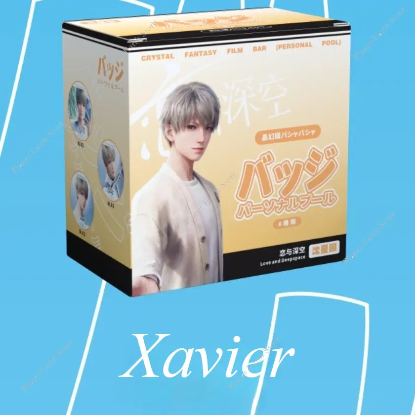 2025 Game Love & Deepspace Sylus Rafayel Zayne Xavier 6Pcs 58MM Badge + 6Pcs Transparent Card Cospaly Cospaly Cartoon Gifts