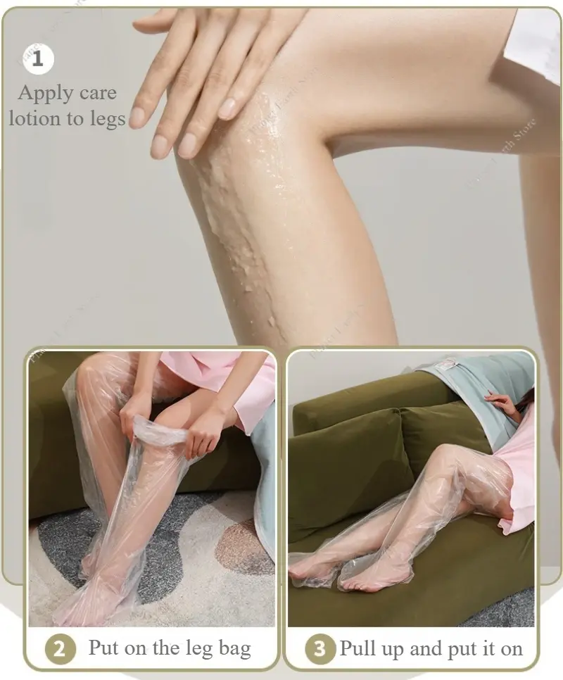 Liners Hand or Foot Treatments Bags-5/10/20 Pair Transparent Thickened Moisturizing Film for Beauty Salons Socks and Gloves Bags