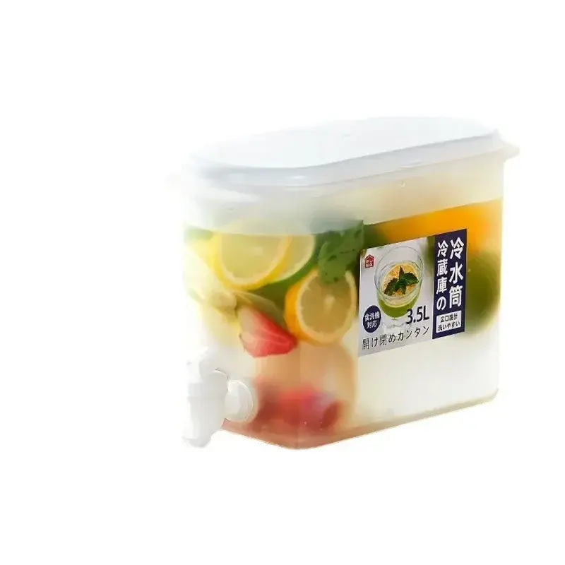 Large Capacity Cold Kettle with Faucet In Refrigerator Iced Beverage Dispenser Cold Water Pitcher Summer Cold Water Kettle
