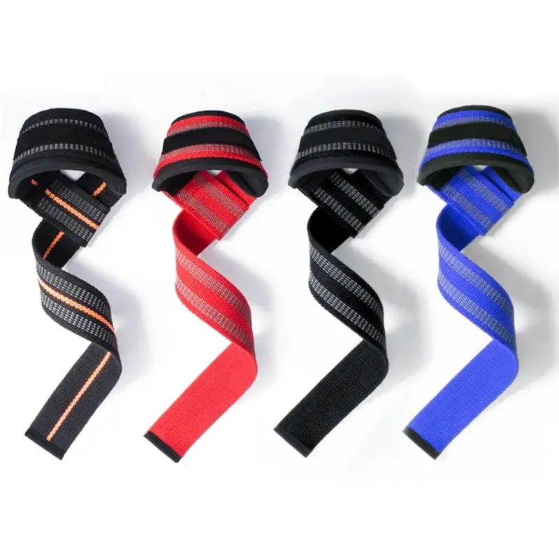 1Pair Non-slip Strap Gym Dumbbell Workout Weights Lifting Straps Fitness Equipment Wrist Wrap Lift Exercise Training