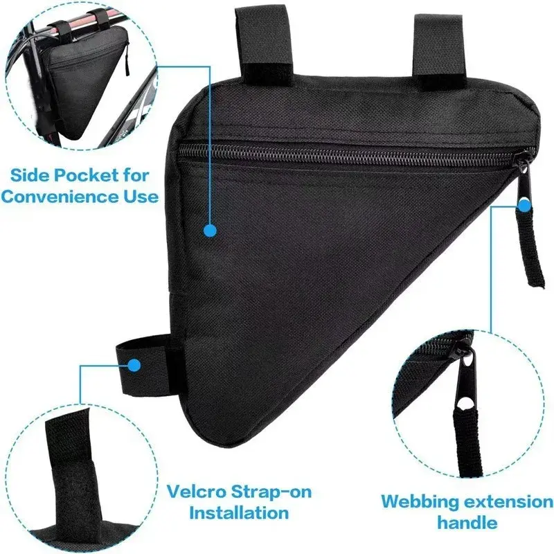 Bike Bicycle Bag Front Tube Frame Handlebar Waterproof Cycling Bags Triangle Pouch Frame Holder Bicycle Accessories
