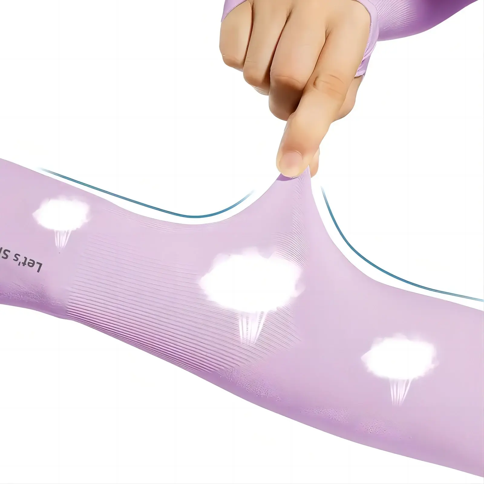 1 Pair Ice Silk Sun Protection Arm Covers Unisex Elbow Cover Outdoor Cycling Running Fishing Driving Cool Anti-UV Arm Sleeves