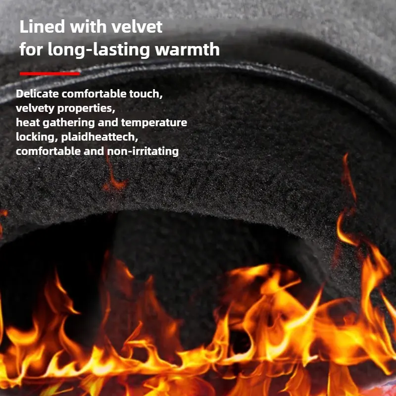 Windproof and Waterproof Outdoor Gloves Touch Screen Thumb and Index Finger Fingertips Warm Gloves for Running Cycling
