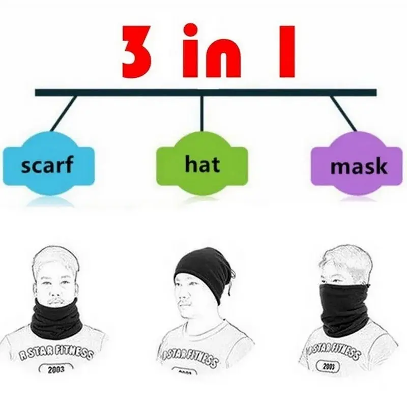 Fleece Neck Warmer Winter Neck Windproof Tube Scarf for Men Bandana Mask Soft Half Face Cover Snowboard Gaiter Women