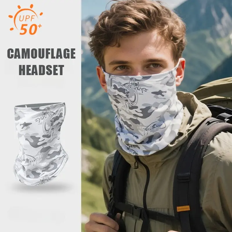 Cycling Masks Headwear Bandana Head Wrap Face Scarf Mask Neck Balaclava Breathable Light Cool Wind Outdoor Hiking Ice Silk Mask