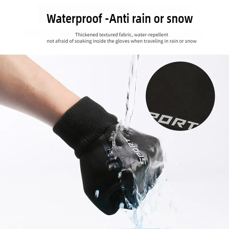 Winter Gloves Man Woman Warm Waterproof Cycling Outdoor Sports Reflective Running Motorcycle Ski Touch Screen Fleece Gloves