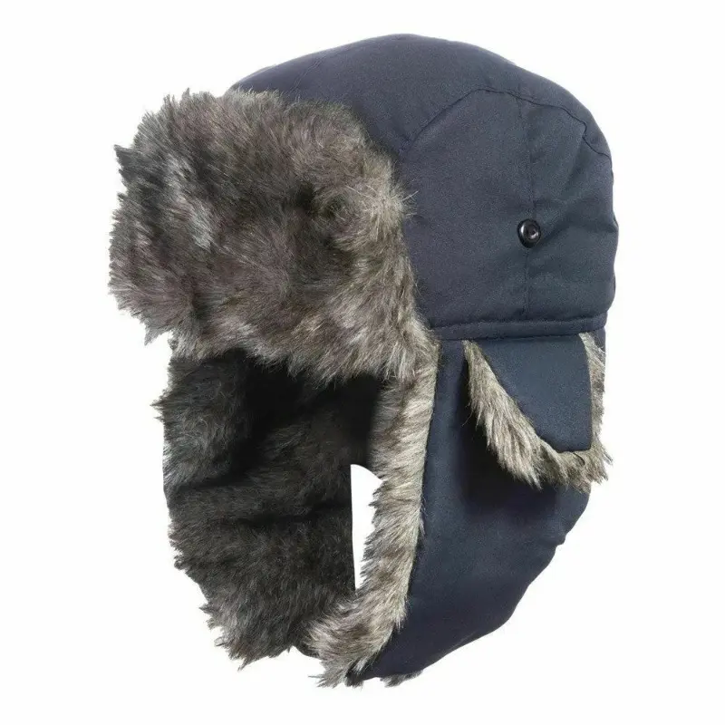 Unisex Warm Winter Earflap Ski Hat for Men Women Soft Faux Fur Trapper Hats Cold Weather Outdoor