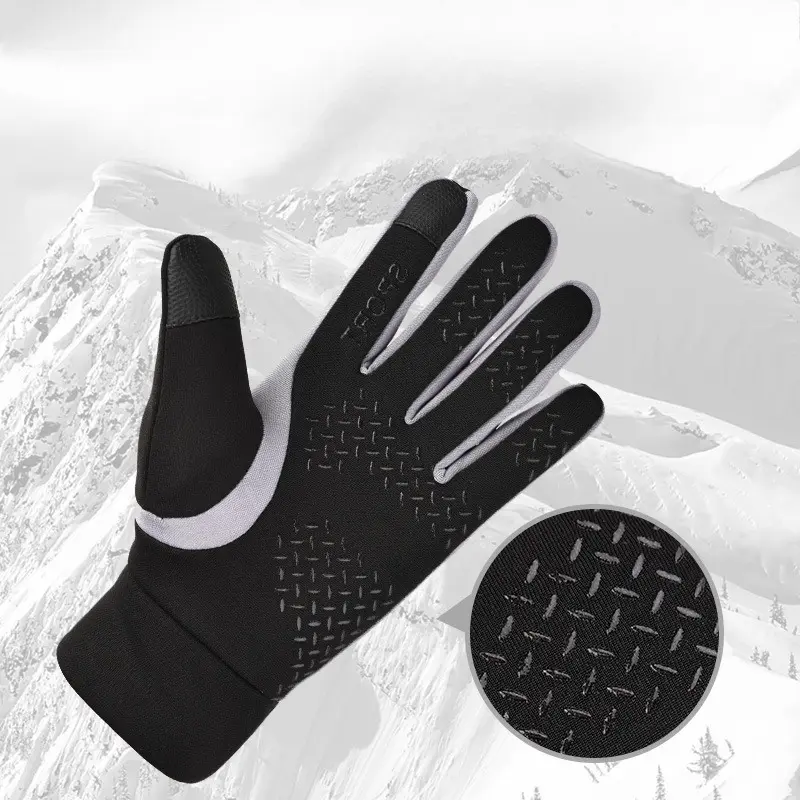 Winter Cycling Gloves Warm Thermal Waterproof Touchscreen Windproof for Motorcycle Bicycle Ski Running