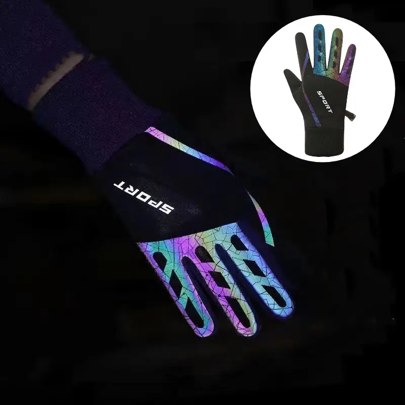 Winter Gloves Man Woman Warm Waterproof Cycling Outdoor Sports Reflective Running Motorcycle Ski Touch Screen Fleece Gloves