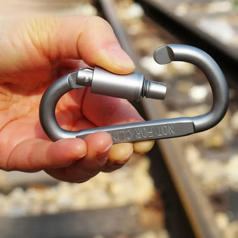 4PCS Carabiner Set for Key Camping Survival EDC Outdoor Keychain Clip  Alloy Aluminum Tactical Caribiner Hook Karabiners
