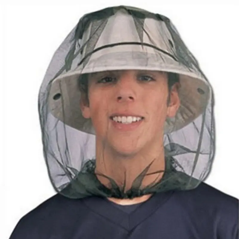 Outdoor Head Face Mask Hat Net Cover UV Protection Sun Hat Breathable Mesh Fishing Cap for Travel Hiking Cycling