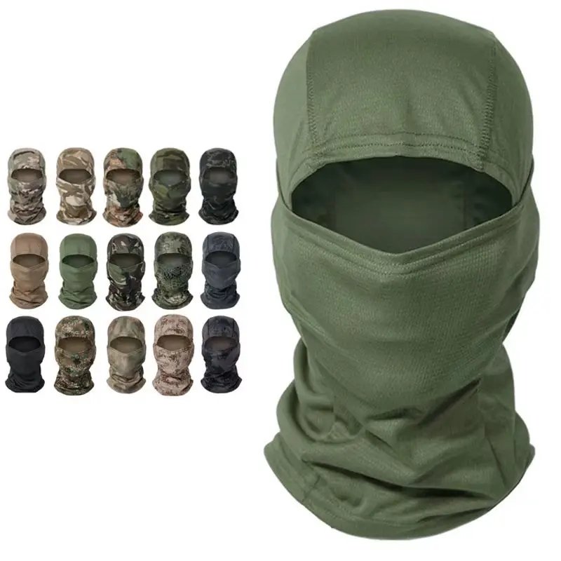 Multi-Pattern Tactical Balaclava Full Face Mask Shield Cover for Cycling Hunting Camouflage Hat Scarf Outdoor Sports Gear