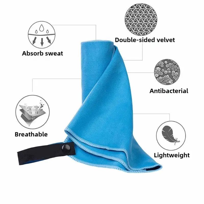 Quick-Drying Sports Towel 40x80CM Blue Grey Green Orange Swimming Gym Fitness Camping Running Beach Washcloth Towels