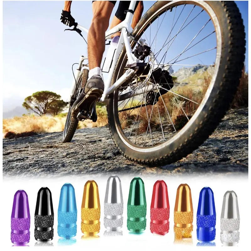 4/8pcs Aluminum Alloy Bicycle Tire Prest Valve Cap MTB Road Bike Covered Protector Road MTB Tyre Dustproof Bike Presta Valve