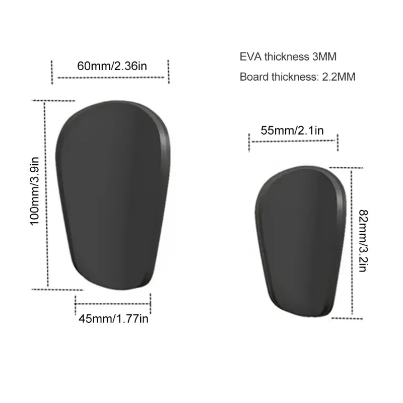 1 Pair Mini Football Shin Pad Wear-resistant Shock Absorbing Leg Protector Lightweight Portable Soccer Training Shank Board