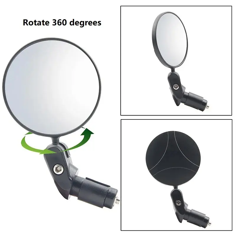 Universal Bicycle Mirror Rearview Adjustable Rotate Wide-Angle Cycling Handlebar Rear View Mirrors for MTB Road Bike Accessori